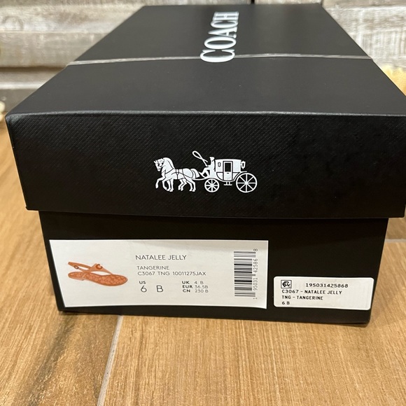 Authentic COACH Natalee Jelly Tangerine Sandal Size 6B NIB C3067 - Picture 10 of 12